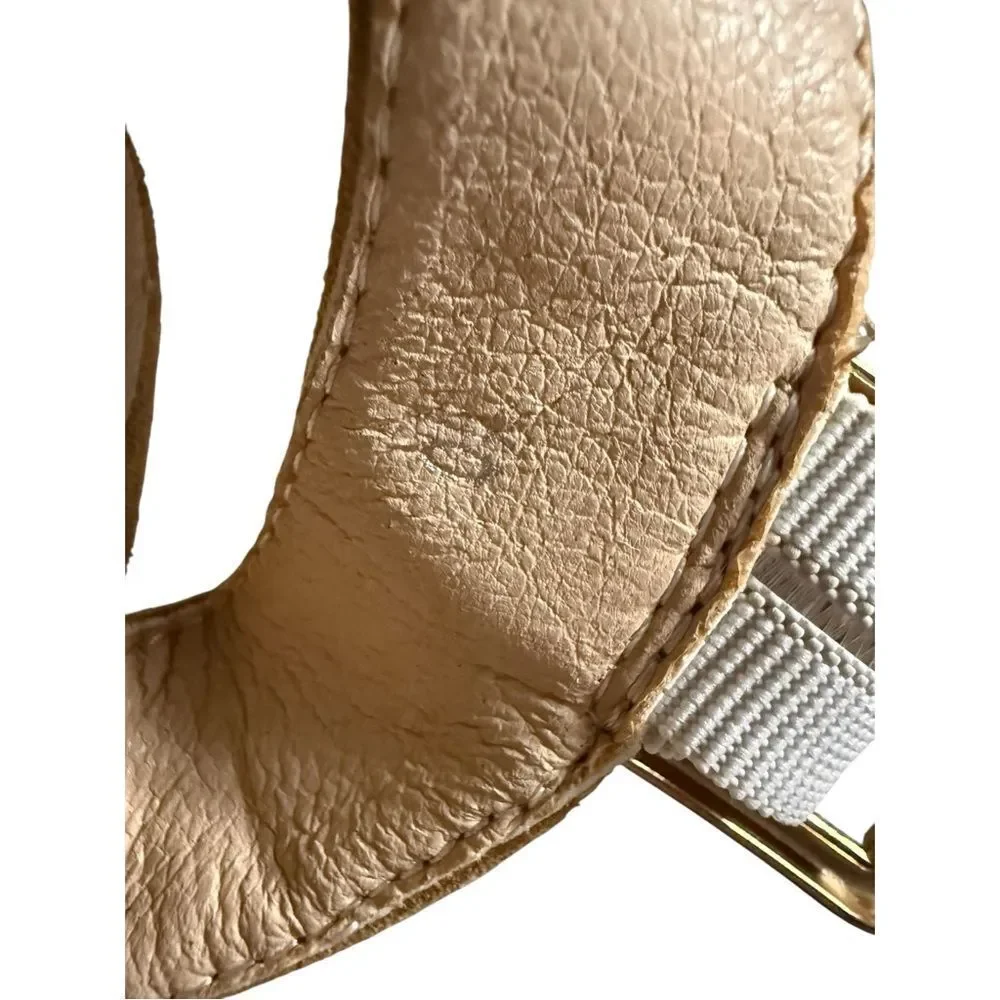 VICKI-VICKI Tan Camel Suede Espadrille Wedge Sandals Size 8 Platform Heel